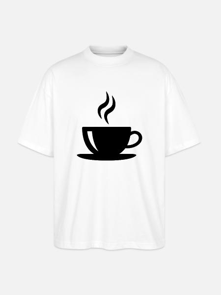 Kaffeetasse - Stanley/Stella Oversized Unisex Bio T-Shirt Blaster 2.0 - Weiß