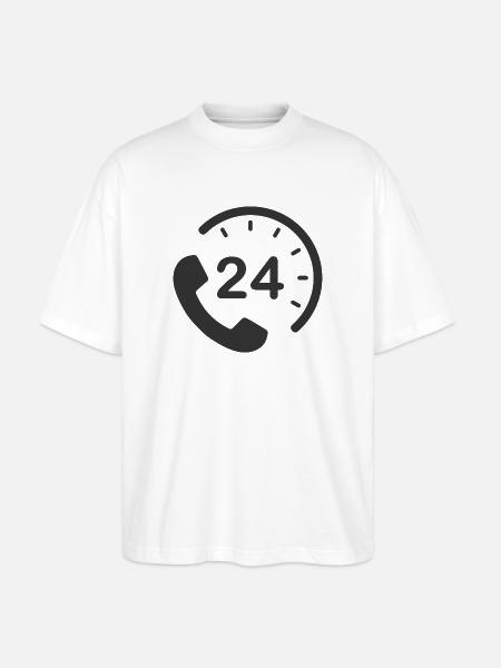 24/7 h Service - Stanley/Stella Oversized Unisex Organic T-shirt Blaster 2.0 - white