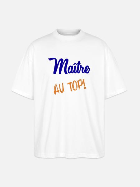 MAITRE - T-shirt bio Blaster 2.0 coupe oversize Stanley/Stella Unisexe - blanc