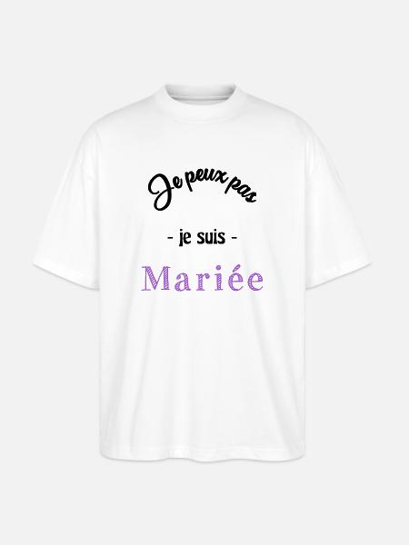 MARIEE. EVJF - T-shirt bio Blaster 2.0 coupe oversize Stanley/Stella Unisexe - blanc