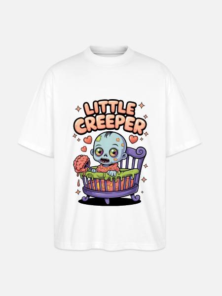 Little Creeper - Stanley/Stella Oversized Unisex Organic T-shirt Blaster 2.0 - white