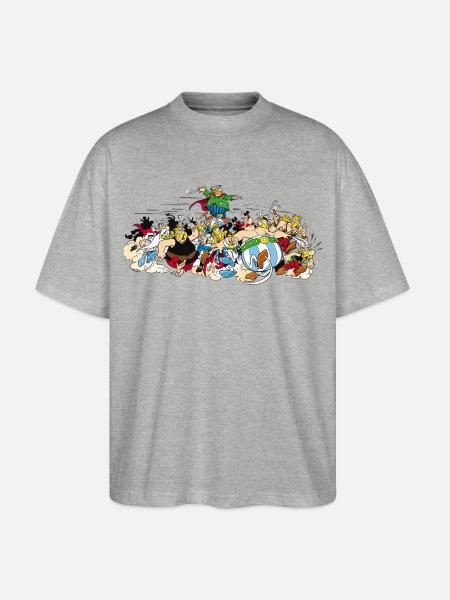 Astérix - Attaque! - T-shirt bio Blaster 2.0 coupe oversize Stanley/Stella Unisexe - gris chiné