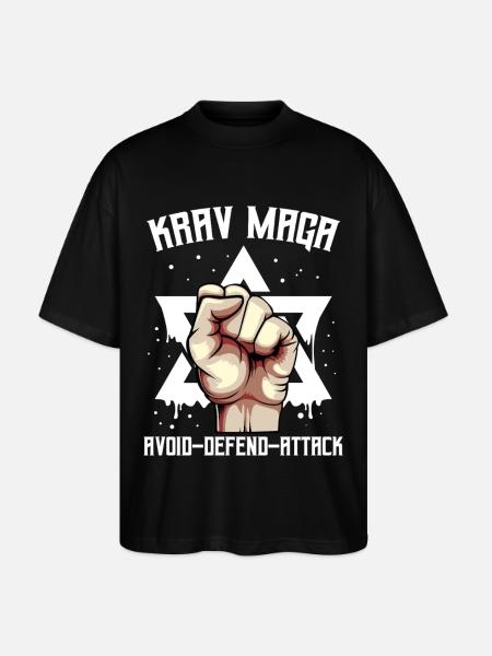 Krav Maga - Stanley/Stella Oversized Unisex Organic T-shirt Blaster 2.0 - black