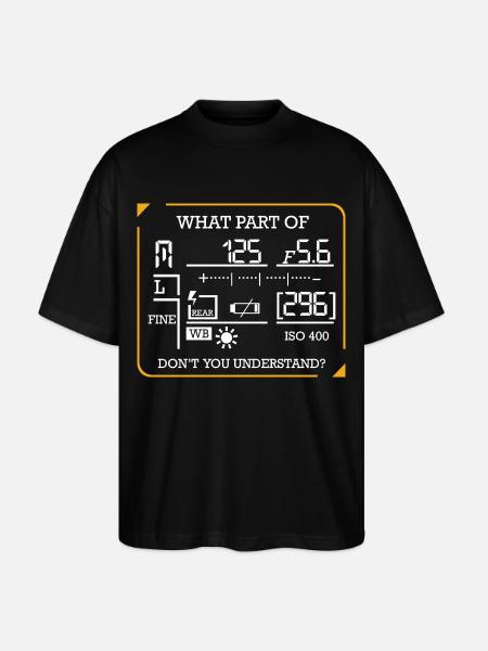 photographer - Stanley/Stella Oversized Unisex Organic T-shirt Blaster 2.0 - black