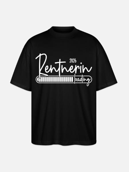 Rentnerin 2026 Loading - Stanley/Stella Oversized Unisex Bio T-Shirt Blaster 2.0 - Schwarz