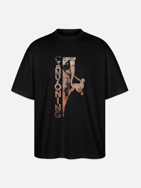 Canyoning - Stanley/Stella Oversized Unisex Bio T-Shirt Blaster 2.0 - Schwarz