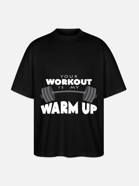 dumbbell - Stanley/Stella Oversized Unisex Organic T-shirt Blaster 2.0 - black