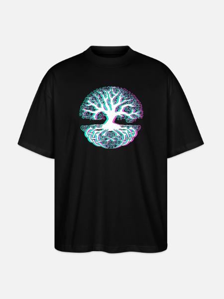 Baum - Stanley/Stella Oversized Unisex Bio T-Shirt Blaster 2.0 - Schwarz