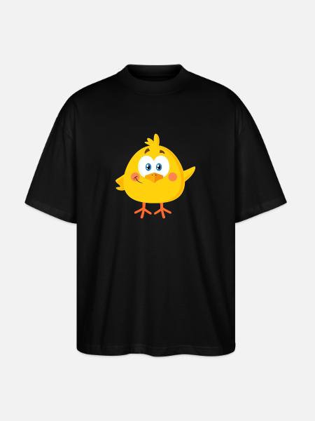 Little chick - Stanley/Stella Oversized Unisex Organic T-shirt Blaster 2.0 - black