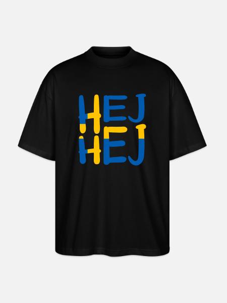 HEJ HEJ SWEDEN - Stanley/Stella Oversized Unisex Organic T-shirt Blaster 2.0 - black