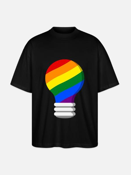 Gay Pride - Stanley/Stella Oversized Unisex Organic T-shirt Blaster 2.0 - black