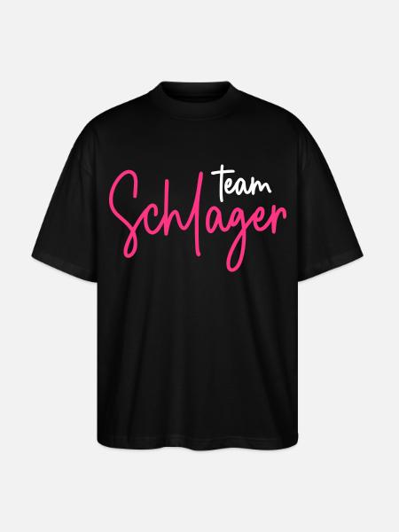 Team Schlager - Stanley/Stella Oversized Unisex Bio T-Shirt Blaster 2.0 - Schwarz