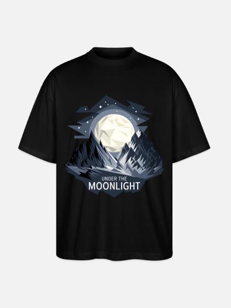 Under The Moonlight - Stanley/Stella Oversized Unisex Organic T-shirt Blaster 2.0 - black