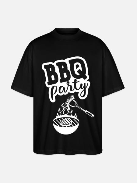 BBQ PARTY Kitchen Apron - Stanley/Stella Oversized Unisex Organic T-shirt Blaster 2.0 - black