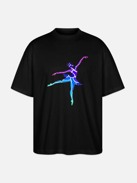 Danseur - T-shirt bio Blaster 2.0 coupe oversize Stanley/Stella Unisexe - noir
