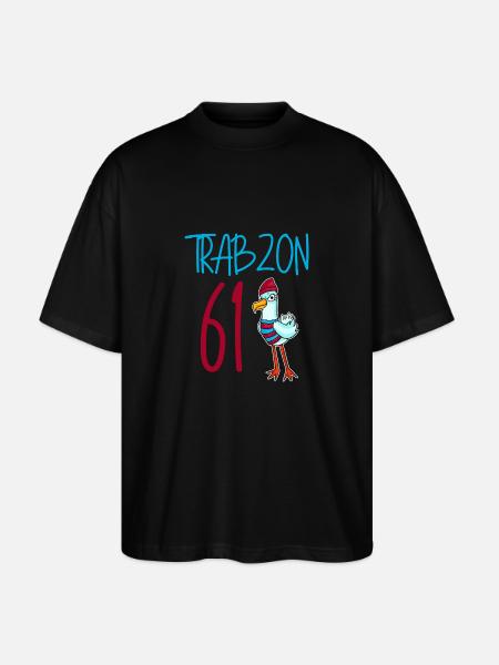 Trabzon 61 Turkey city - Stanley/Stella Oversized Unisex Organic T-shirt Blaster 2.0 - black