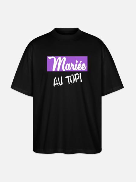 Bachelorette party. WEDDING - Stanley/Stella Oversized Unisex Organic T-shirt Blaster 2.0 - black
