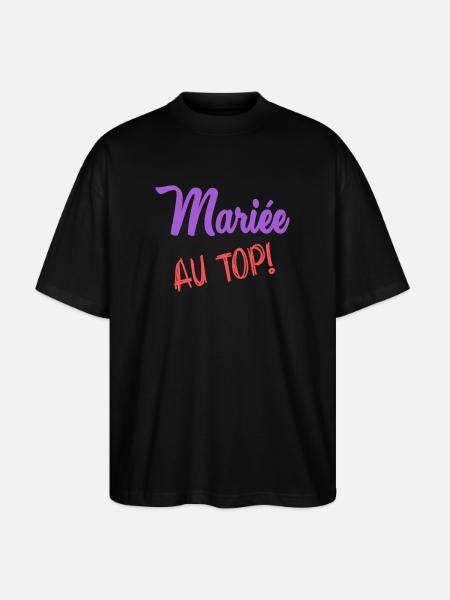 MARIEE - T-shirt bio Blaster 2.0 coupe oversize Stanley/Stella Unisexe - noir