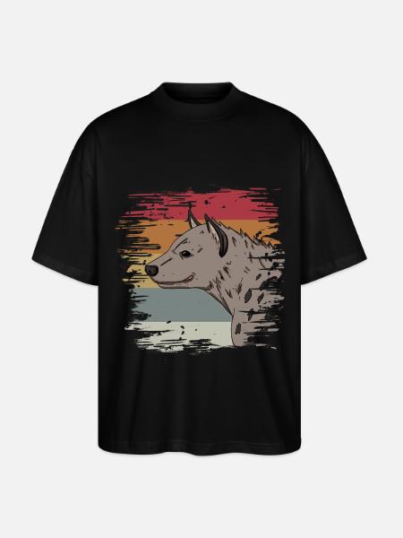 Hyäne - Stanley/Stella Oversized Unisex Bio T-Shirt Blaster 2.0 - Schwarz
