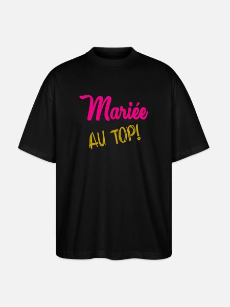 I CAN'T I'M MARRIED - Stanley/Stella Oversized Unisex Organic T-shirt Blaster 2.0 - black