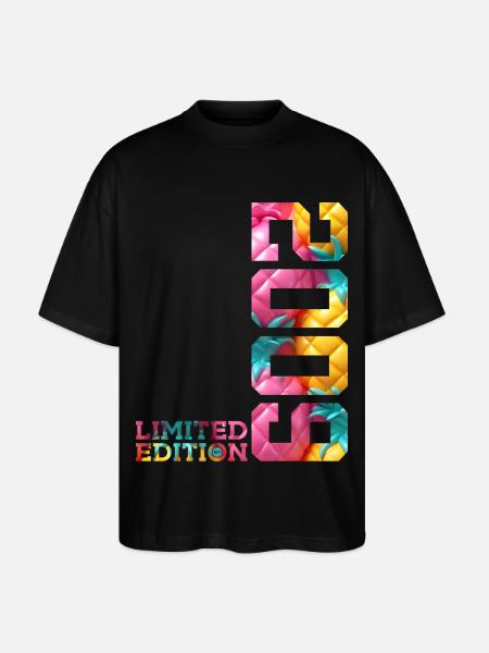 17TH BIRTHDAY LIMITED EDITION 2009 - Stanley/Stella Oversized Unisex Organic T-shirt Blaster 2.0 - black