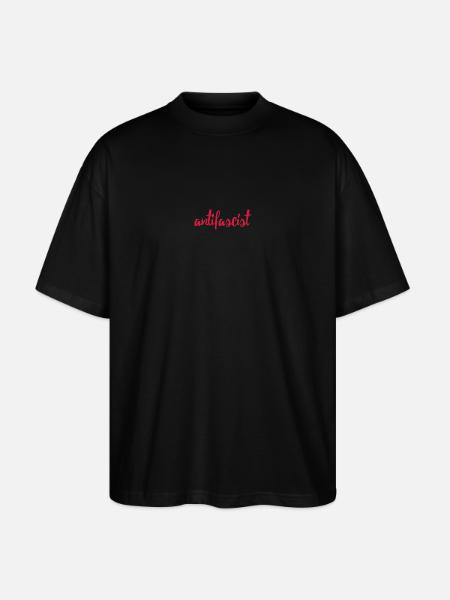 Always Antifascist - Stanley/Stella Oversized Unisex Bio T-Shirt Blaster 2.0 - Schwarz