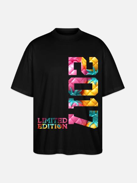 9TH BIRTHDAY LIMITED EDITION 2017 - Stanley/Stella Oversized Unisex Organic T-shirt Blaster 2.0 - black