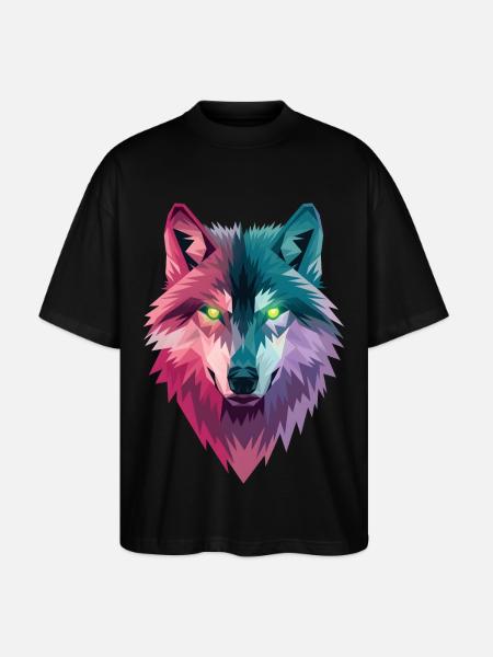 Loup - T-shirt bio Blaster 2.0 coupe oversize Stanley/Stella Unisexe - noir