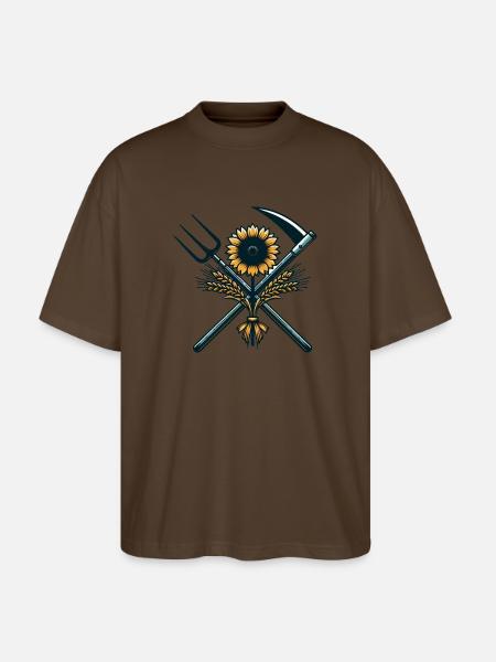 Agriculture Logo - Stanley/Stella Oversized Unisex Organic T-shirt Blaster 2.0 - mocha