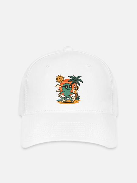 Gute Laune - Flexfit Cap - Weiß