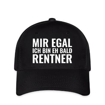 Mir egal ich bin eh bald Rentner - Flexfit Cap - Schwarz - Vorne