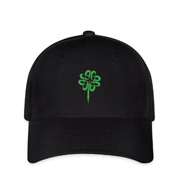 Kleeblatt Symbol Keltische Symbole - Flexfit Cap - Schwarz - Vorne