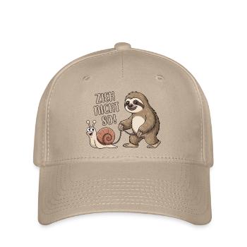 Zieh nicht so - Schnecke und Faultier - Flexfit Cap - Khaki - Vorne