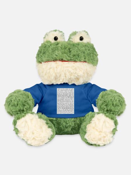 Plakat der Schimpfwörter - MiniFeet® Frosch Torge - Königsblau