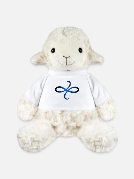 Keltische Symbole Freundschaft Blau - MiniFeet® Schaf Annika - Weiß