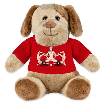 Yoga Erotik nackte Frauen nackt Yoga Yogi - MiniFeet® Hund Helge - Rot - Vorne