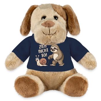 Zieh nicht so - Schnecke und Faultier - MiniFeet® Hund Helge - French Navy - Vorne