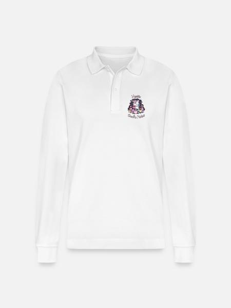 Mystic Candle Maker. - Stanley/Stella Organic Unisex Long-Sleeved Polo Shirt Prepster - white