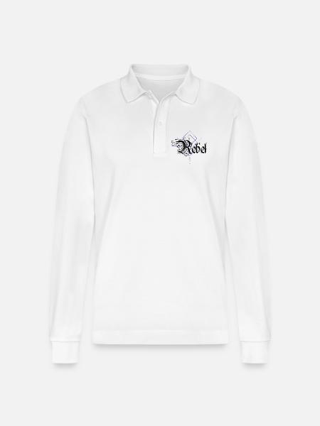 Rebel - Stanley/Stella Organic Unisex Long-Sleeved Polo Shirt Prepster - white
