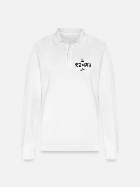 Gavia Pass - Stanley/Stella Unisex Bio-Langarm-Poloshirt Prepster - Weiß