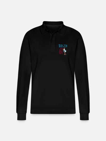 Trabzon 61 Turkey city - Stanley/Stella Organic Unisex Long-Sleeved Polo Shirt Prepster - black