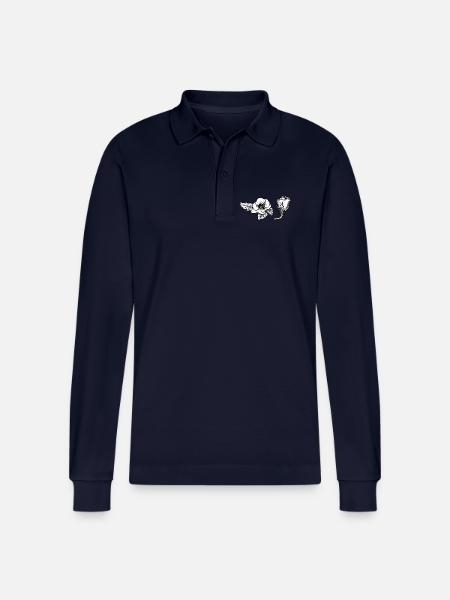 Pensée - Polo à manches longues bio PREPSTER Stanley/Stella Unisexe - bleu marine