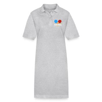 Ping-pong - Robe polo bio PAIGER Stanley/Stella Femme - gris chiné - Devant