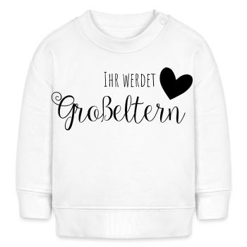 Ihr werdet Großeltern - Baby Organic Sweatshirt Baby Changer von Stanley/Stella - Weiß - Vorne