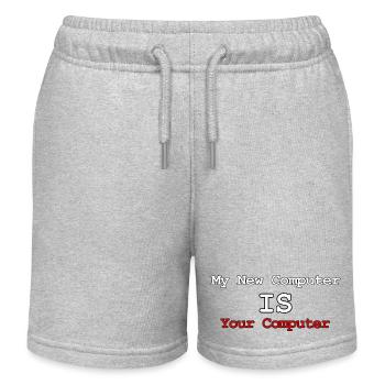 Mein neuer Computer ist Ihr Computer - Kinder Organic Joggingshorts Mini Bolter von Stanley/Stella - Grau meliert - Vorne