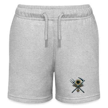 Agriculture Logo - Kids Organic Sweat Shorts by Stanley/Stella - heather grey - Front