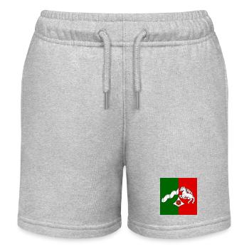 Nordrhein-Westfalen Maske - Kinder Organic Joggingshorts Mini Bolter von Stanley/Stella - Grau meliert - Vorne