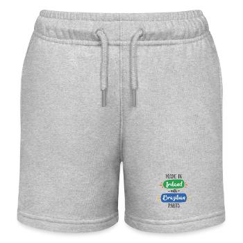 Fabriqué en Irlande avec des pièces brésiliennes – Bébé & Enfants - Short de jogging enfant bio Stanley/Stella - gris chiné - Devant