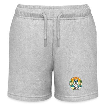 Karpatenschäferhund Hunderasse Cartoon Sonnenbrille - Kinder Organic Joggingshorts Mini Bolter von Stanley/Stella - Grau meliert - Vorne
