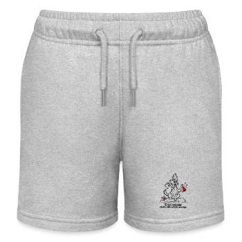 Struppige Hunderinge sind ein Weihnachtsbegrüßung - Kinder Organic Joggingshorts Mini Bolter von Stanley/Stella - Grau meliert - Vorne